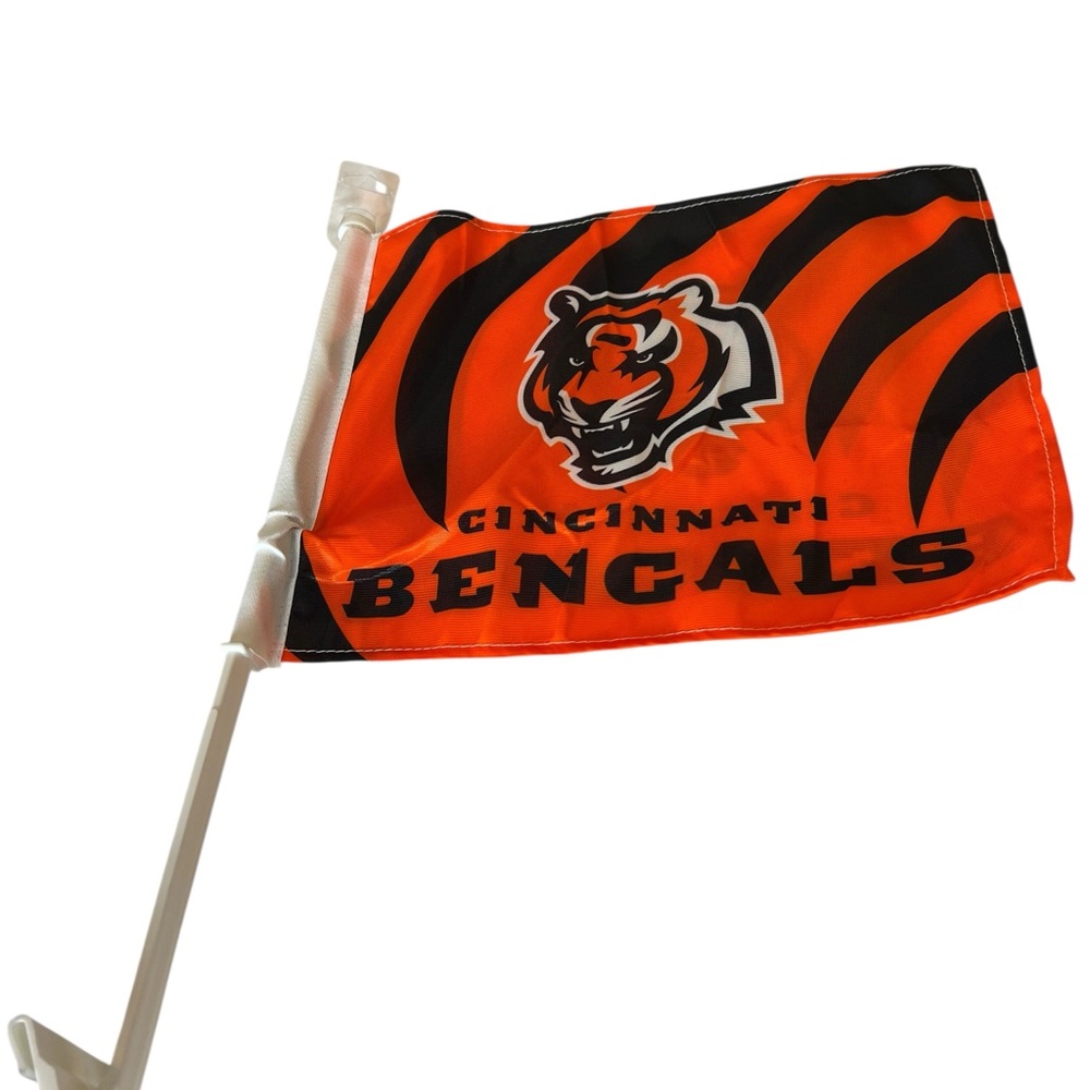 NWT‎ Cincinnati Bengals Orange Car Flag official NFL merchandise